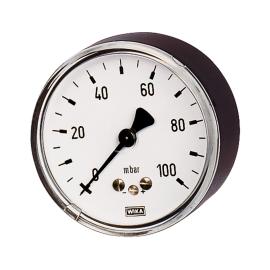 RIEGLER Kapselfedermanometer, G 1/4 hinten zentrisch, 0 - 250 mbar, Ø 63 Produktbild