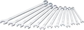 HAZET Ring-Maulschlüssel ∙ extralang ∙ schlanke Bauform 600LG/13 ∙ Außen Doppelsechskant-Tractionsprofil ∙ 13-teilig ∙ 10 – 24 Produktbild
