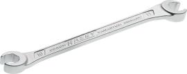 HAZET Doppel-Ringschlüssel ∙ offen 612-10X11 ∙ Außen Sechskant Profil ∙ SW 10 x 11 mm Produktbild