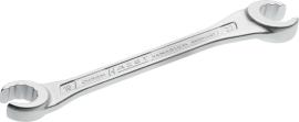 HAZET Doppel-Ringschlüssel ∙ offen 612-19X22 ∙ Außen Doppelsechskant Profil ∙ SW 19 x 22 mm Produktbild