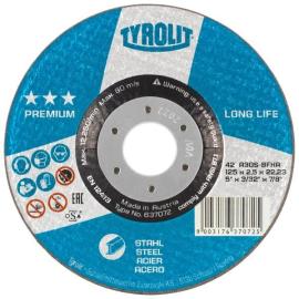Tyrolit Trennscheibe LONGLIFE gekröpft 125x2,5x22,23 mm A30 PREMIUM Stahl Produktbild