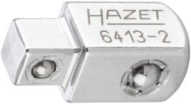 HAZET Durchsteckvierkant 6413-2 ∙ 3/8 Zoll (10 mm) Vierkant massiv ∙ 1/4 Zoll (6,3 mm) Vierkant massiv ∙ Länge: 22 mm Produktbild