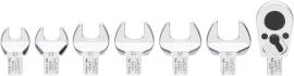 HAZET Einsteckwerkzeug Satz 6450C/7 ∙ 9 x 12 mm Einsteck-Vierkant massiv ∙ Außen Sechskant Profil, 3/8 Zoll (10 mm) Vierkant massiv ∙ 7-teilig ∙ 10 ∙ 13 ∙ 14 ∙ 15 ∙ 17 ∙ 19 Produktbild