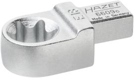 HAZET Einsteck Ringschlüssel 6609C- ∙ 9 x 12 mm Einsteck-Vierkant massiv ∙ Außen TORX® Profil Produktbild