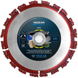 Nozar Hartmetall Trennscheibe / 125 x 22,23 mm / RIP CUT / 20 x 6,0 x 10 mm / 12 Segmente / segmentiert Produktbild