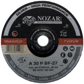 SF Schruppscheibe Stahl / Silver AS24P-BF27 / 180x6,0x22,2mm / VE = 10 Stück Produktbild