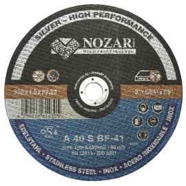 Nozar Trennscheibe Ino x flach / Profi Line A40S-BF41 / 230 x 1,9 x 22,23 mm / VE = 25 Stück Produktbild