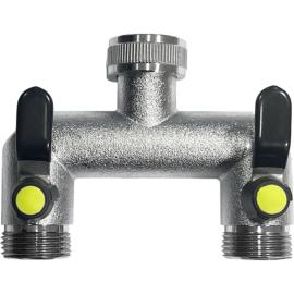 2-Wege-Verteiler 1" verchromt Produktbild
