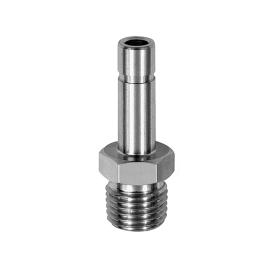 Gewinde-Stecknippel, R 1/2 a. , Stecknippel 16 mm, ES 1.4404 Produktbild