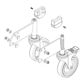 MUNK Rollensatz Stützteil elektr. Ableitfähig Produktbild