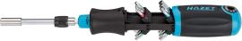HAZET HAZET Bit Ratschen-Schraubendreher 810R-4 ∙ Schlitz Profil, Kreuzschlitz Profil PH, Innen Sechskant Profil, Innen TORX® Profil, 1/4 Zoll (6,3 mm) Sechskant hohl ∙ 13-teilig ∙ PH1 ∙ PH2 ∙ 3 – 6 ∙ T15 – T30 Produktbild
