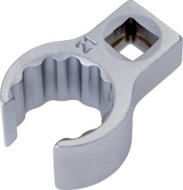 HAZET Ringschlüssel ∙ offen 848Z-22 ∙ 3/8 Zoll (10 mm) Vierkant hohl ∙ Außen Doppelsechskant Profil ∙ SW 22 mm ∙ Innenvierkant 10 = <sup>3</sup>⁄<sub>8</sub>″ Produktbild
