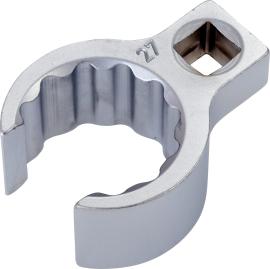 HAZET Ringschlüssel ∙ offen 848Z-27 ∙ 3/8 Zoll (10 mm) Vierkant hohl ∙ Außen Doppelsechskant Profil ∙ SW 27 mm ∙ Innenvierkant 10 = <sup>3</sup>⁄<sub>8</sub>″ Produktbild