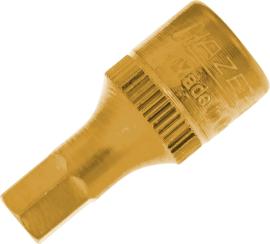HAZET Schraubendreher-Steckschlüsseleinsatz 8501-6 ∙ 1/4 Zoll (6,3 mm) Vierkant hohl ∙ Innen Sechskant Profil ∙ SW 6 mm Produktbild