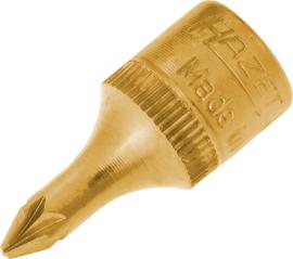 HAZET Schraubendreher-Steckschlüsseleinsatz 8507-PZ1 ∙ 1/4 Zoll (6,3 mm) Vierkant hohl ∙ Pozidriv Profil PZ ∙ SW PZ1 Produktbild