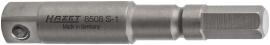 HAZET Schlag-, Maschinenschrauber Adapter 8508S-1 ∙ Sechskant massiv ISO 1173-A 5,5 ∙ 1/4 Zoll (6,3 mm) Vierkant massiv ∙ Länge: 50 mm Produktbild