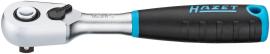 HAZET HiPer Feinzahn-Umschaltknarre ∙ Sicherheitsverriegelung 863HPS ∙ 1/4 Zoll (6,3 mm) Vierkant massiv ∙ Länge: 116 mm Produktbild