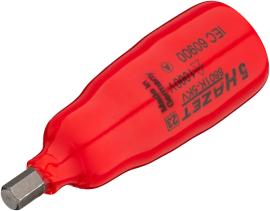 HAZET Schraubendreher-Steckschlüsseleinsatz ∙ schutzisoliert 8801K-5KV ∙ 3/8 Zoll (10 mm) Vierkant hohl ∙ Innen Sechskant Profil ∙ SW 5 mm Produktbild