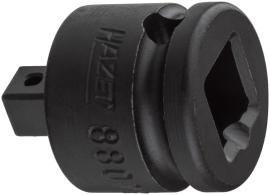 HAZET Reduzierstück 8807S ∙ 3/8 Zoll (10 mm) Vierkant hohl ∙ 1/4 Zoll (6,3 mm) Vierkant massiv ∙ Länge: 28 mm Produktbild