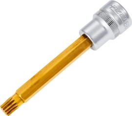 HAZET Schraubendreher-Steckschlüsseleinsatz 8808LG-8 ∙ 3/8 Zoll (10 mm) Vierkant hohl ∙ Innen Vielzahn Profil XZN ∙ SW M8 Produktbild