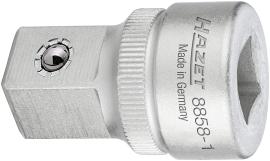 HAZET Vergrößerungsstück 8858-1 ∙ 3/8 Zoll (10 mm) Vierkant hohl ∙ 1/2 Zoll (12,5 mm) Vierkant massiv ∙ Länge: 36 mm Produktbild