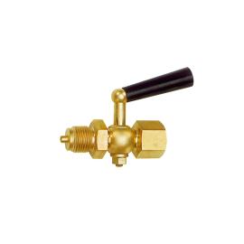 RIEGLER Manometer-Absperrhahn, Muffe - Zapfen, Edelstahl 1.4571, G 1/2 Produktbild