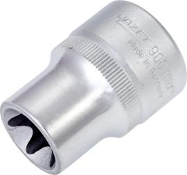 HAZET Steckschlüsseleinsatz 900-E18 ∙ 1/2 Zoll (12,5 mm) Vierkant hohl ∙ Außen TORX® Profil ∙ SW E18 Produktbild
