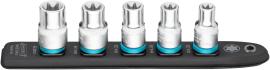 HAZET SmartRail ∙ Flexible Kunststoff-Steckleiste 900E-SR/5 ∙ 1/2 Zoll (12,5 mm) Vierkant hohl ∙ Außen TORX® Profil ∙ 5-teilig ∙ E12 ∙ E14 ∙ E16 ∙ E18 ∙ E20 Produktbild