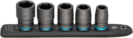 HAZET SmartRail ∙ Flexible Kunststoff-Steckleiste 900S-SR/5 ∙ 1/2 Zoll (12,5 mm) Vierkant hohl ∙ Außen Sechskant-Tractionsprofil ∙ 5-teilig ∙ 13 ∙ 17 ∙ 19 ∙ 22 ∙ 24 Produktbild