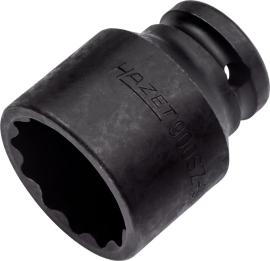 HAZET Schlag-, Maschinenschrauber Steckschlüsseleinsatz 900SZ-30 ∙ 1/2 Zoll (12,5 mm) Vierkant hohl ∙ Außen Doppelsechskant-Tractionsprofil ∙ SW 30 mm Produktbild