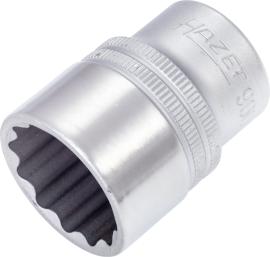 HAZET Steckschlüsseleinsatz 900Z-23 ∙ 1/2 Zoll (12,5 mm) Vierkant hohl ∙ Außen Doppelsechskant-Tractionsprofil ∙ SW 23 mm Produktbild