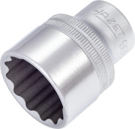 HAZET Steckschlüsseleinsatz 900Z-26 ∙ 1/2 Zoll (12,5 mm) Vierkant hohl ∙ Außen Doppelsechskant-Tractionsprofil ∙ SW 26 mm Produktbild