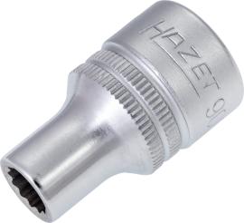 HAZET Steckschlüsseleinsatz 900Z-8 ∙ 1/2 Zoll (12,5 mm) Vierkant hohl ∙ Außen Doppelsechskant-Tractionsprofil ∙ SW 8 mm Produktbild