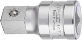 HAZET Verlängerung 917-1 ∙ 1/2 Zoll (12,5 mm) Vierkant hohl ∙ 1/2 Zoll (12,5 mm) Vierkant massiv ∙ Länge: 45 mm Produktbild