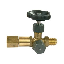 RIEGLER Manometer-Absperrventil , Zapfen-drehbar Muffe, DIN16271, ES 1.4571, G 1/2 Produktbild