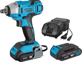 HAZET Akku Schlagschrauber Satz ∙ 18&nbsp;Volt 9212SPC-1/4 ∙ Lösemoment maximal [Nm]: 260 Nm ∙ 1/2 Zoll (12,5 mm) Vierkant massiv ∙ 4-teilig Produktbild