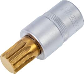 HAZET Schraubendreher-Steckschlüsseleinsatz 990-16 ∙ 1/2 Zoll (12,5 mm) Vierkant hohl ∙ Innen Vielzahn Profil XZN ∙ SW M16 Produktbild
