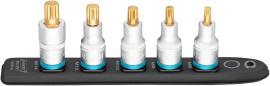 HAZET SmartRail ∙ Flexible Kunststoff-Steckleiste 990-SR/5 ∙ 1/2 Zoll (12,5 mm) Vierkant hohl ∙ Innen Vielzahn Profil XZN ∙ 5-teilig ∙ M6 ∙ M8 ∙ M10 ∙ M12 ∙ M14 Produktbild
