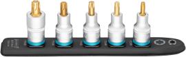 HAZET SmartRail ∙ Flexible Kunststoff-Steckleiste 992T-SR/5 ∙ 1/2 Zoll (12,5 mm) Vierkant hohl ∙ Innen TORX® Profil ∙ 5-teilig ∙ T30 ∙ T40 ∙ T45 ∙ T50 ∙ T55 Produktbild