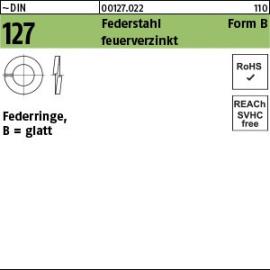 Reyher ~DIN 127 Federstahl Form B feuerverzinkt Federringe, glatt Produktbild