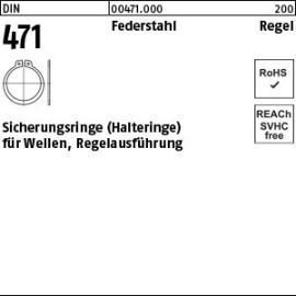 Reyher DIN 471 Federstahl Regel Sicherungsringe (Halteringe) für Wellen, Regelausführung Produktbild