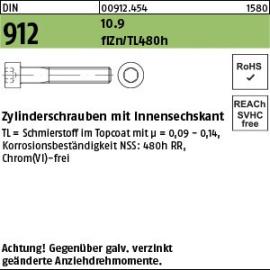 Reyher DIN 912 10.9 flZn/TL 480h (zinklamellenbesch.) Zylinderschrauben mit Innensechskant Produktbild