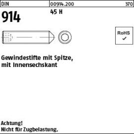 DIN 914 Gewindestifte mit Innensechskant und Spitze