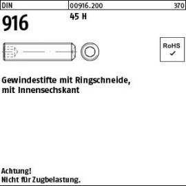 DIN 916 Gewindestifte mit Innensechskant und Ringschneide