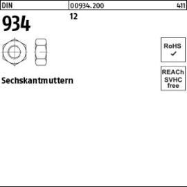 Reyher DIN 934 12 Sechskantmuttern Produktbild