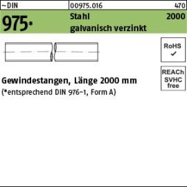 Reyher ~DIN 975 Stahl 2000 galvanisch verzinkt Gewindestangen, Länge 2000 mm Produktbild