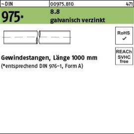 Reyher ~DIN 975 8.8 galvanisch verzinkt Gewindestangen, Länge 1000 mm Produktbild