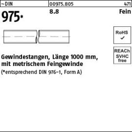 Reyher ~DIN 975 8.8 Fein Gewindestangen, Länge 1000 mm mit metrischem Feingewinde Produktbild