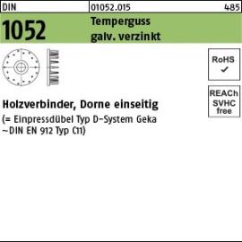 DIN 1052 Temperguss galv. verzinkt Holzverbinder, Dorne einseitig Produktbild