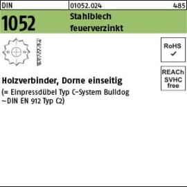 DIN 1052 Stahlblech feuerverzinkt Holzverbinder, Dorne einseitig Produktbild